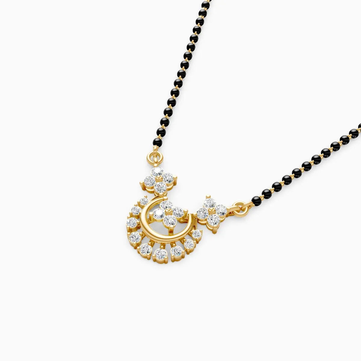 Aarya | Halo Drop Lab-Grown Diamond Mangalsutra