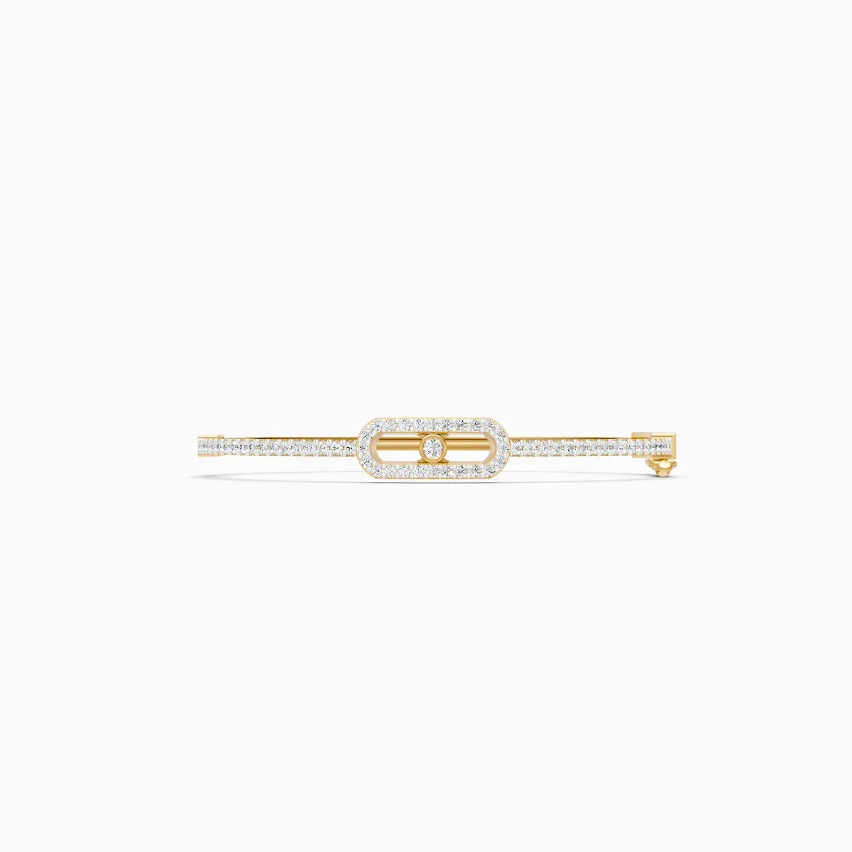 Mira | Smooth Lab-Grown Diamond Kada - Nivara