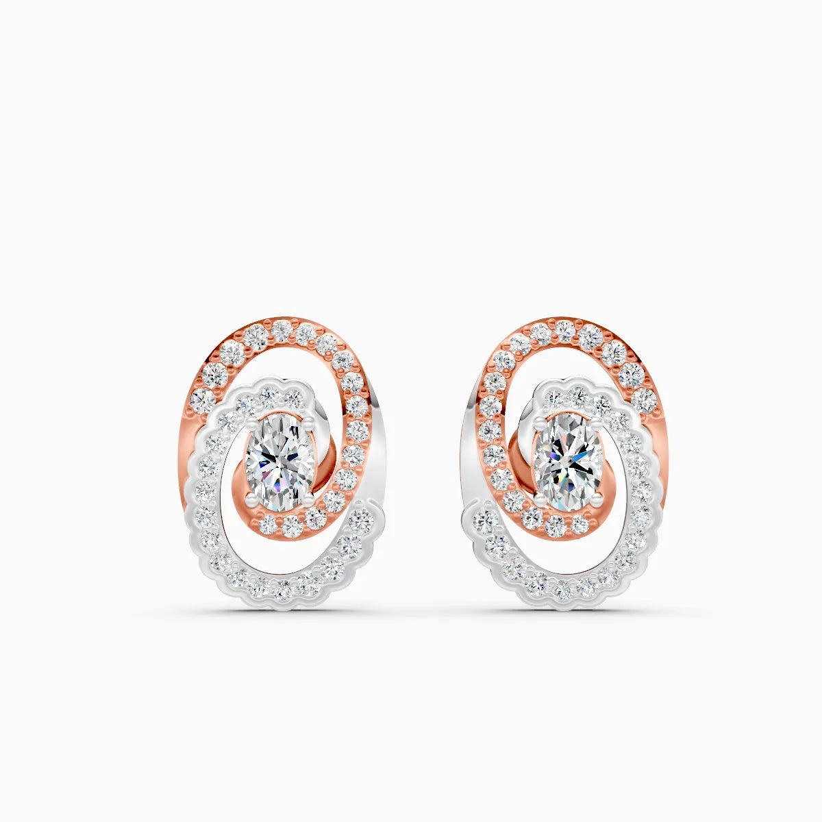 Mira | Halo Hush Lab-Grown Diamond Earrings