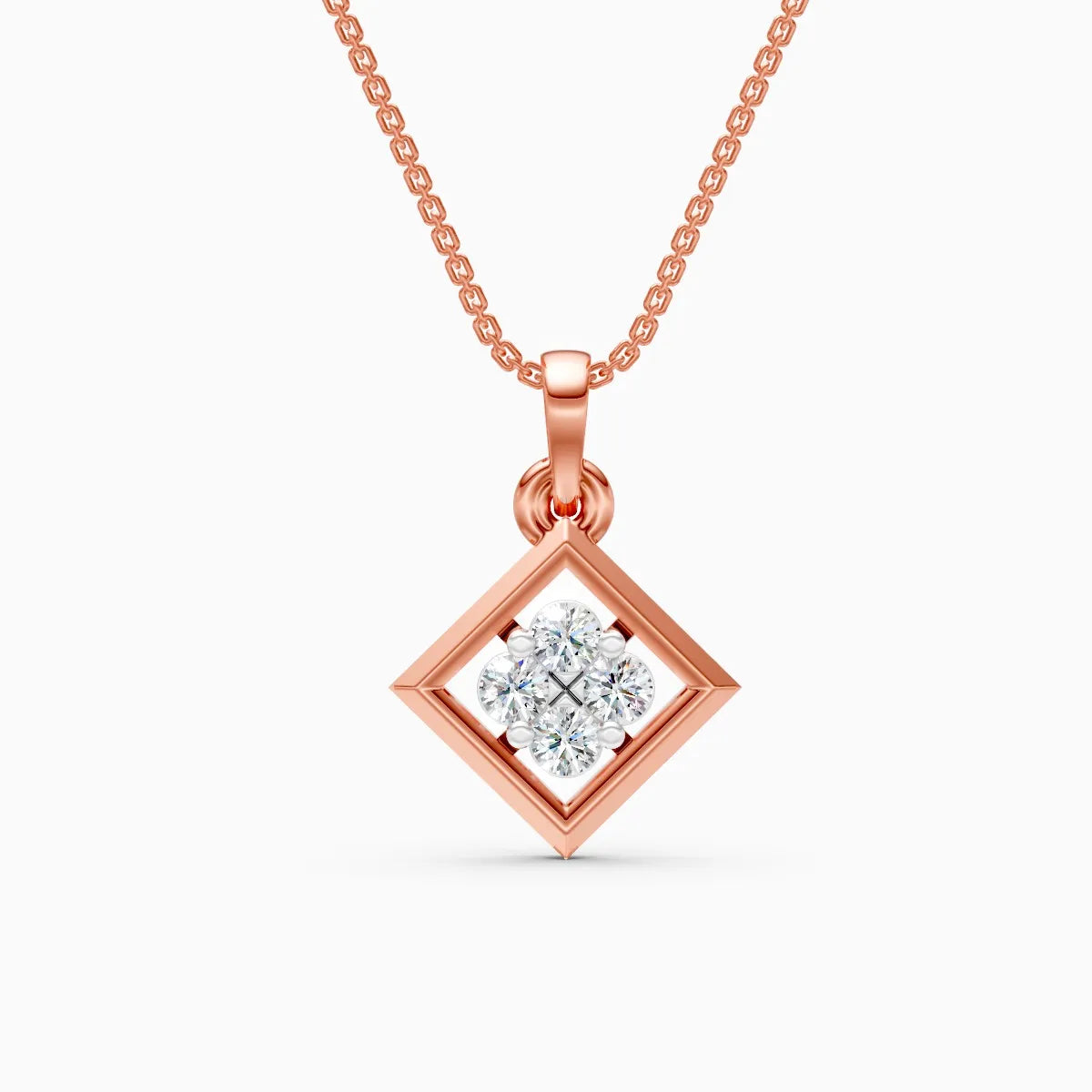 Flora | Ember Glow Lab-Grown Diamond Pendant - Nivara