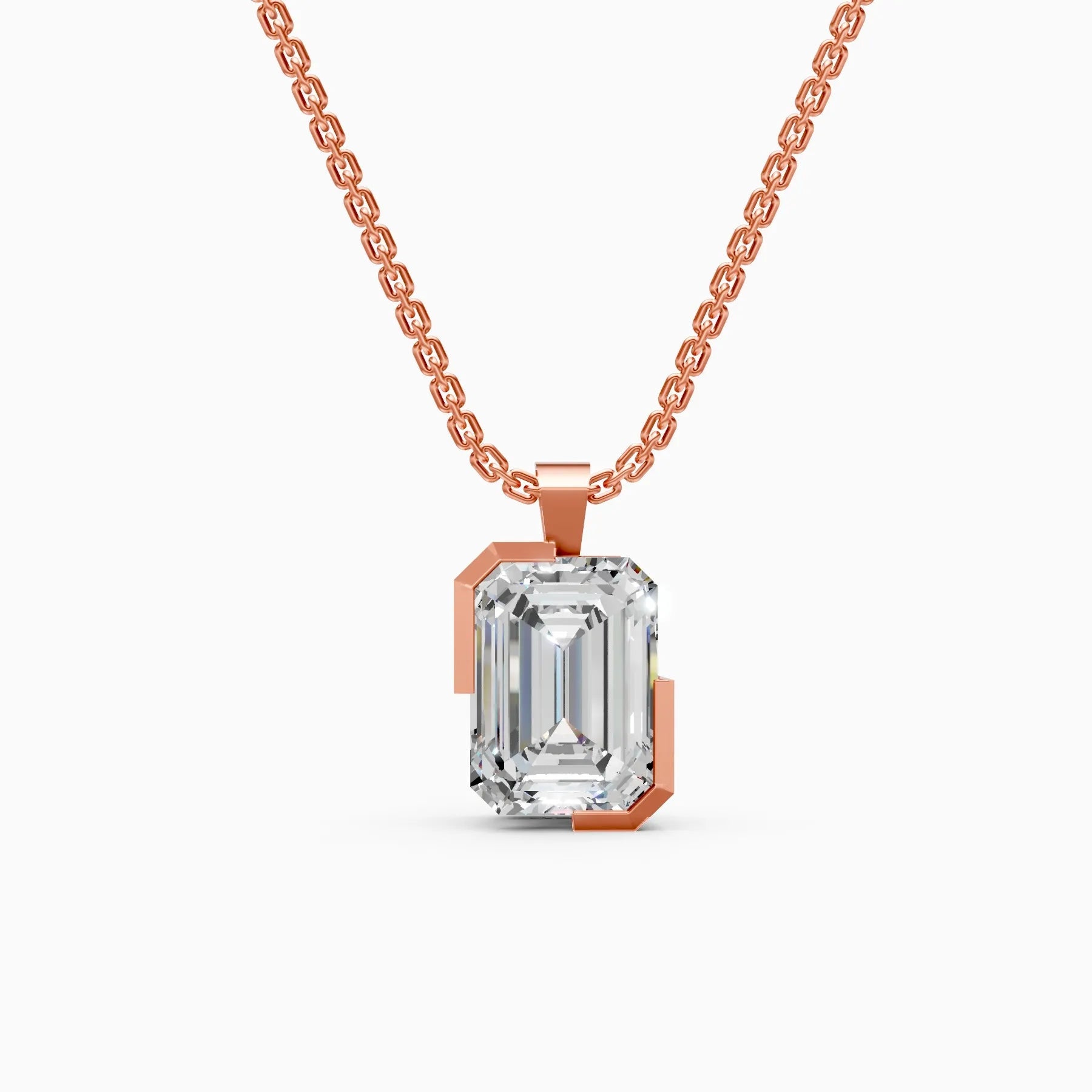 Mode | Solitaire Light Lab-Grown Diamond Necklace - Nivara