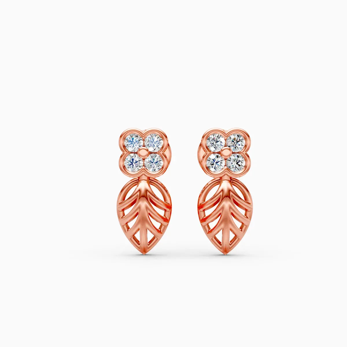 Flora | Soft Petal Lab-Grown Diamond Drop Earrings
