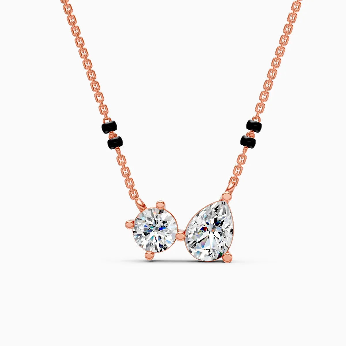 Toi et Moi | Two Hearts Lab-Grown Diamond Mangalsutra