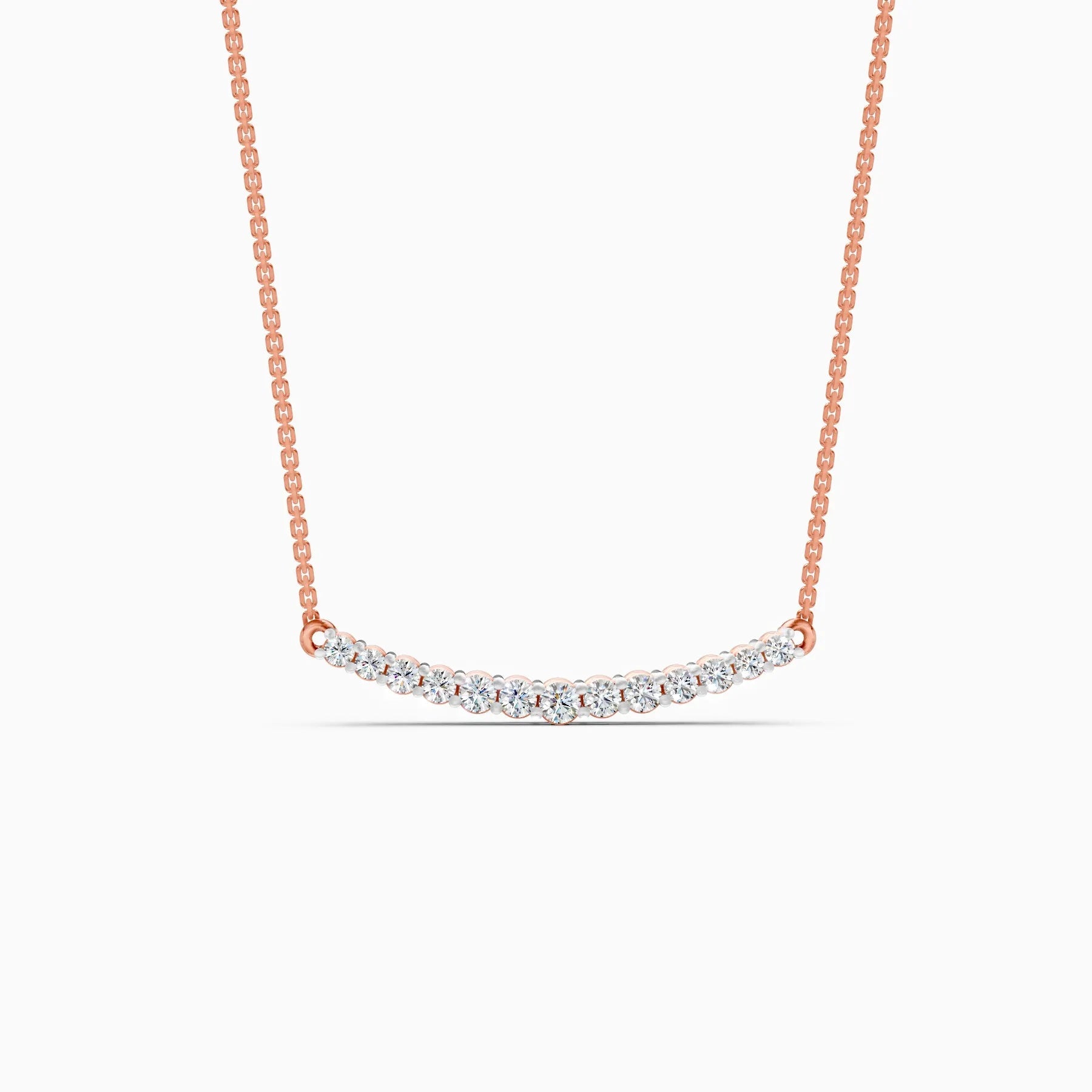 Noor | Soft Halo Lab-Grown Diamond Necklace - Nivara