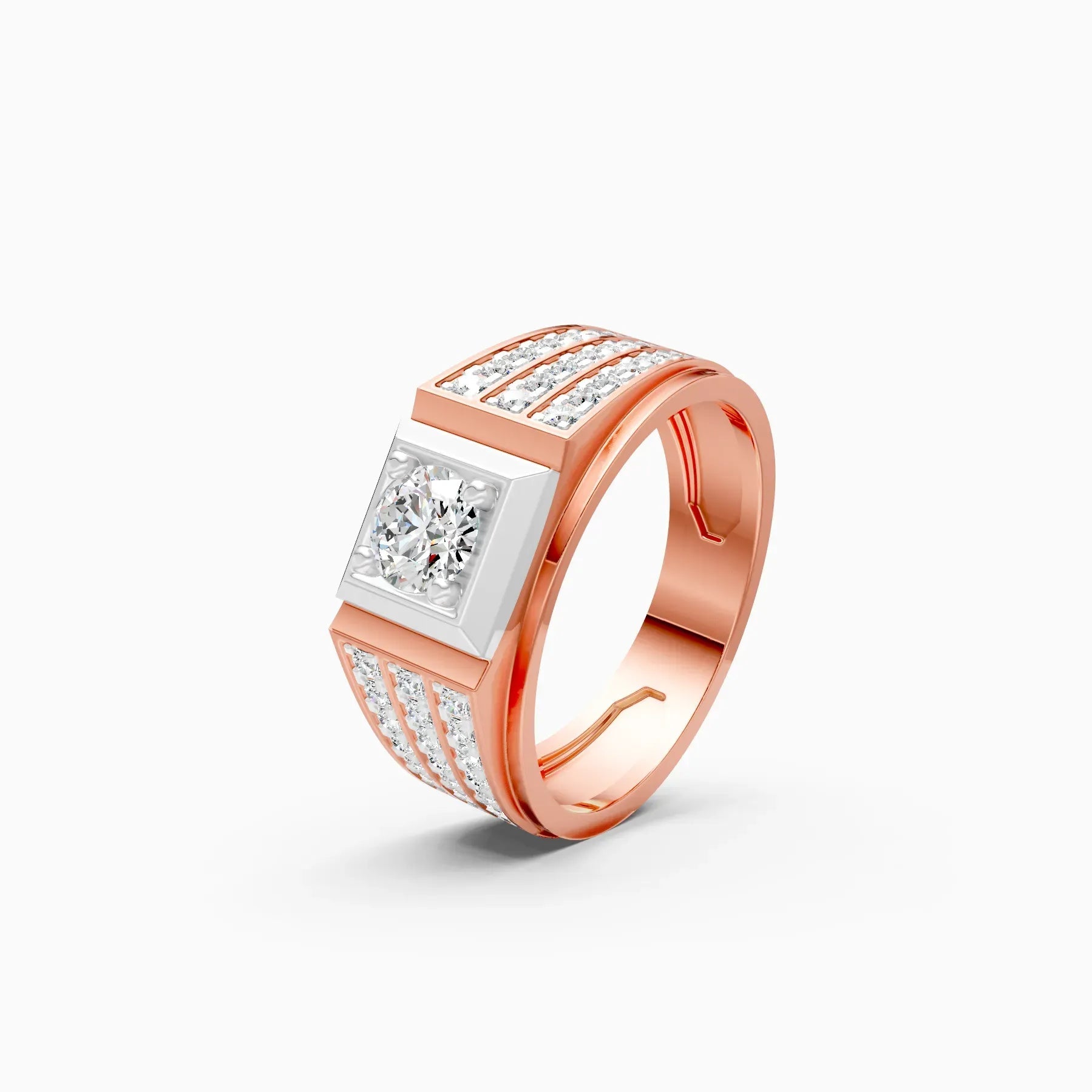 Mode | Cosmos Men's Three-Row Cluster Ring