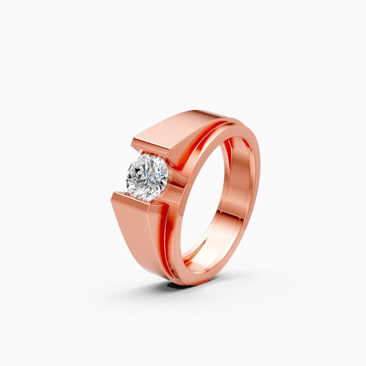 Mode | Nexus Men's Bezel-Set Solitaire Ring