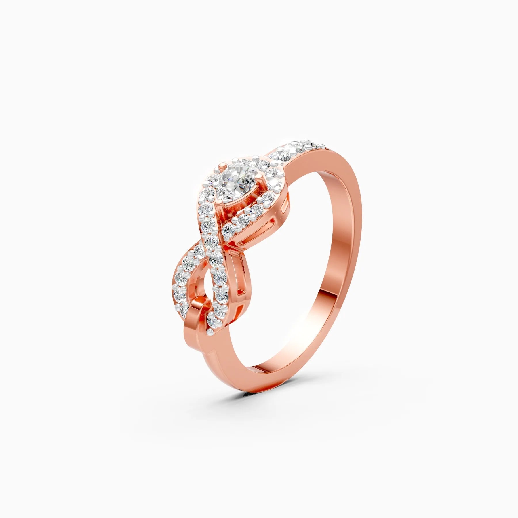 ��Foreva | Infinity Round Lab Grown Diamond Ring�� Rings VD_AYN��- Lab Grown Diamonds Jewellery