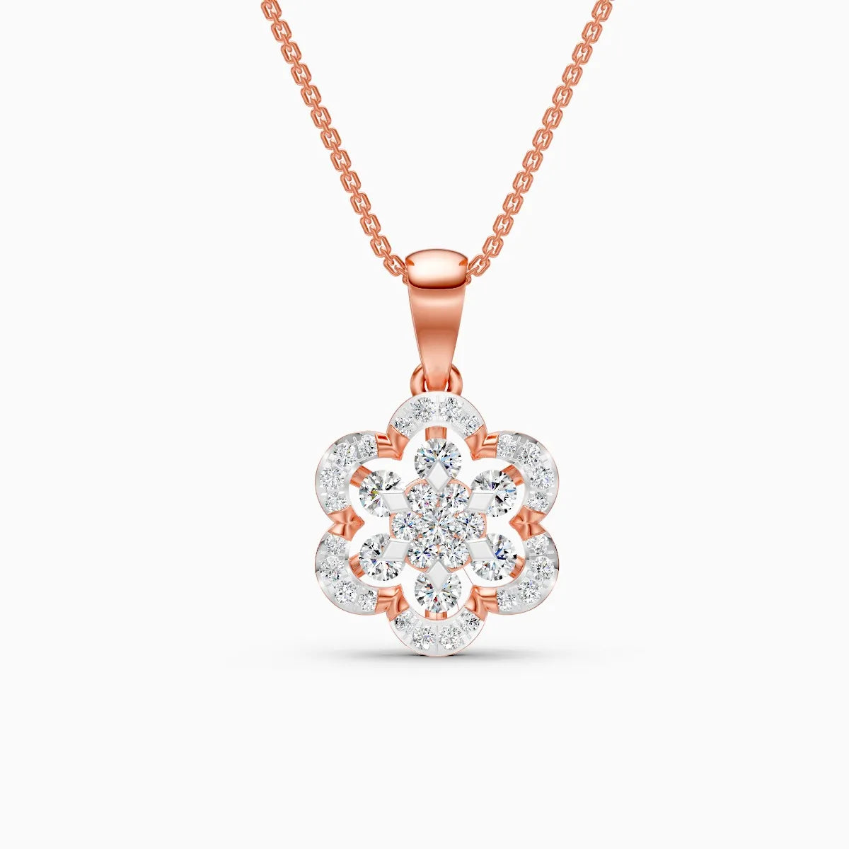 Flora | Dawn Bloom Lab-Grown Diamond Pendant - Nivara
