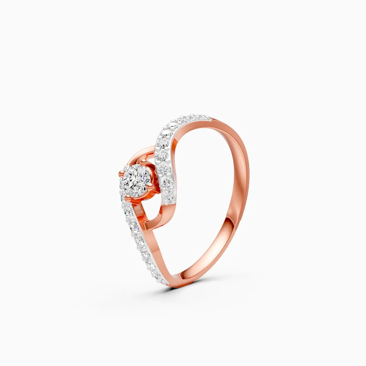 ��Amara | Round Lab Grown Diamonds Swirl Ring�� Rings VD_AYN��- Lab Grown Diamonds Jewellery