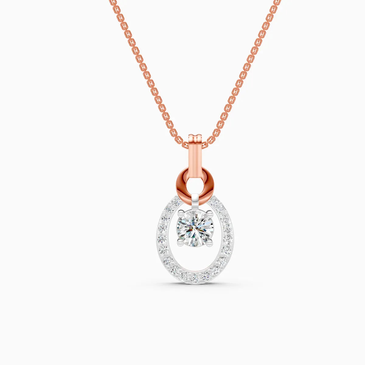Mira | Ring of Light Lab-Grown Diamond Pendant - Nivara