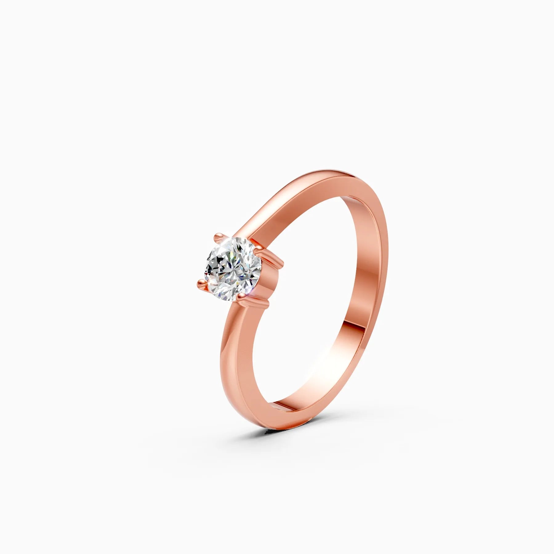 ��Amara | Round Lab Grown Diamond Solitaire Ring�� Rings VD_AYN��- Lab Grown Diamonds Jewellery