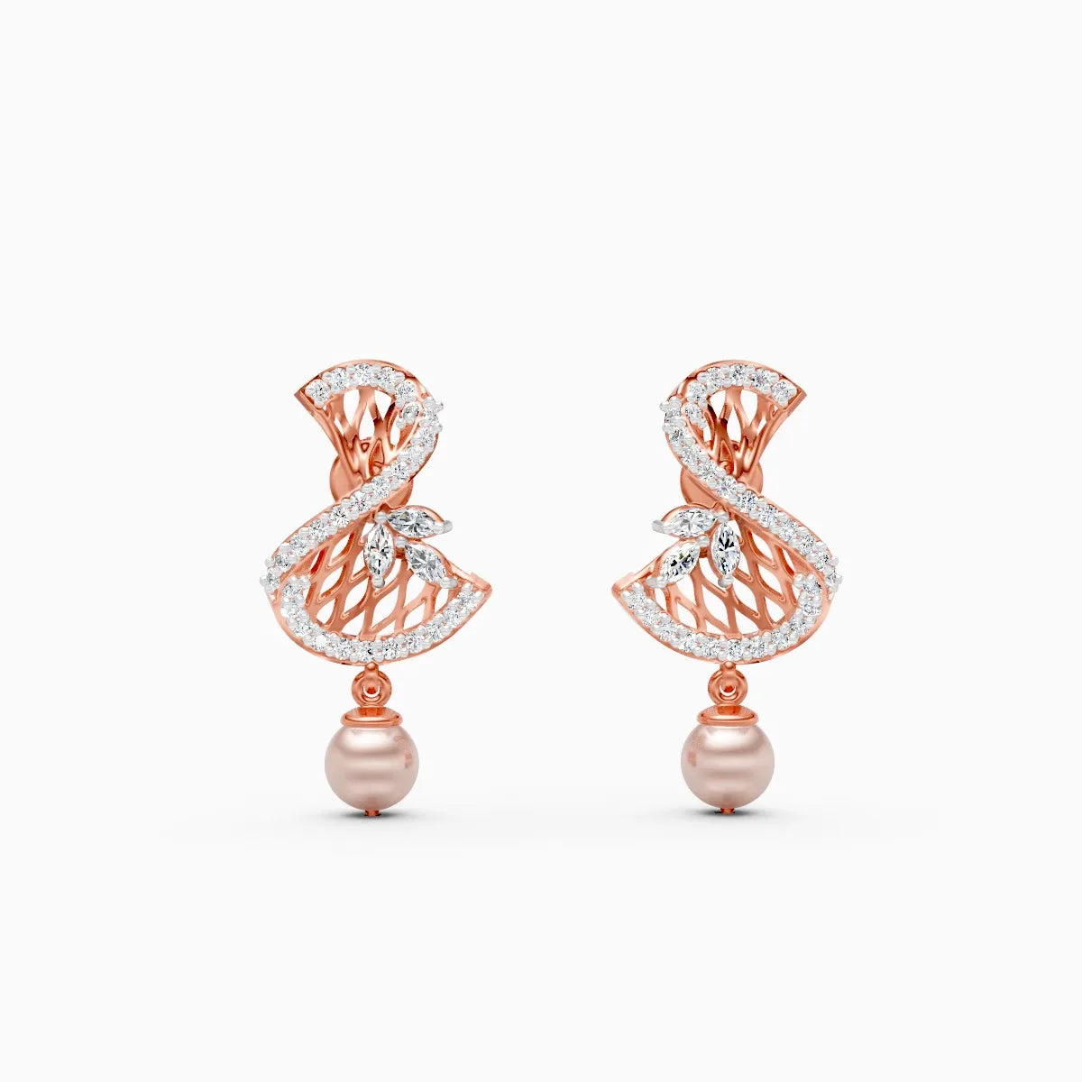 Flora | Tuberose Lab-Grown Diamond Drop Earrings