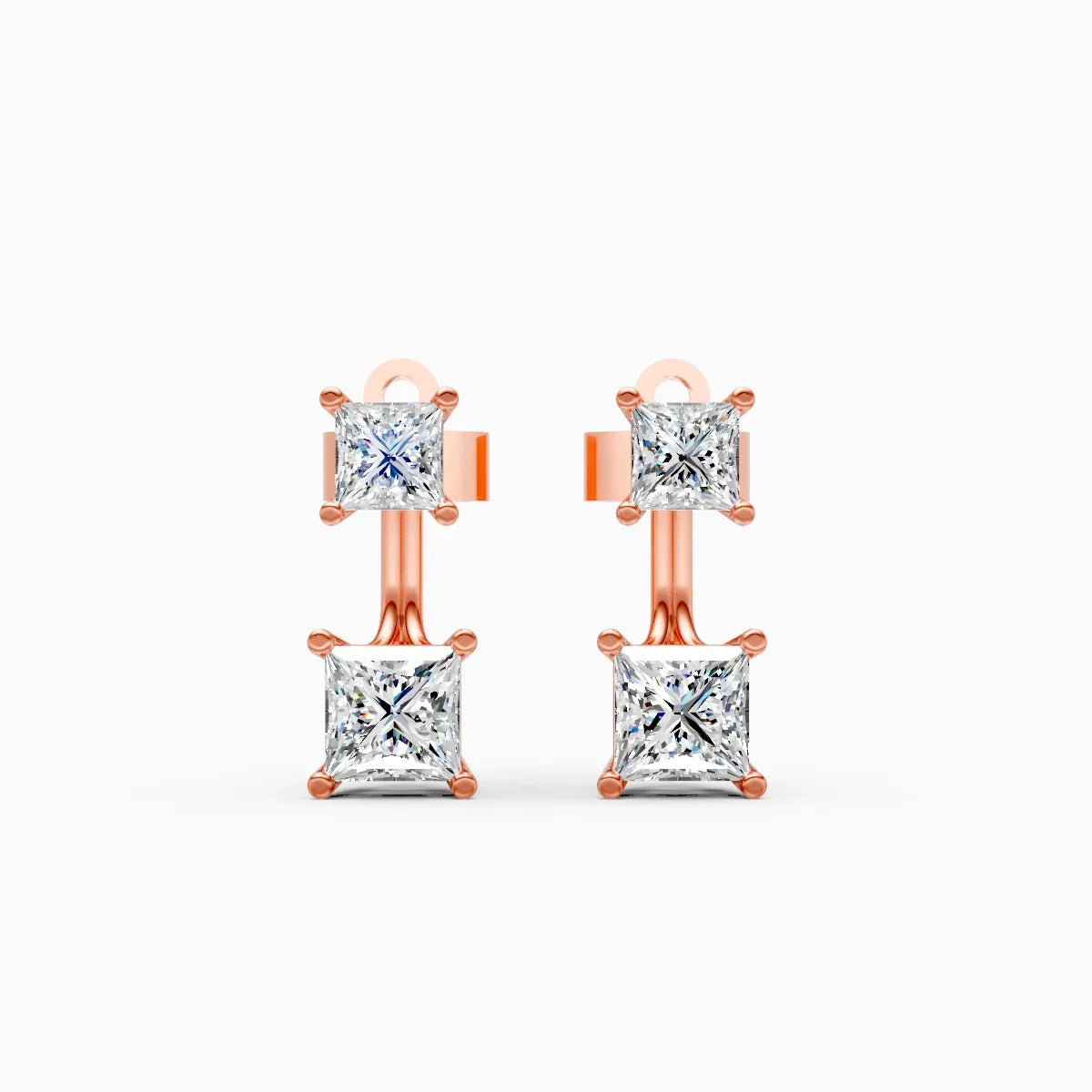 Mode | Etching Lab-Grown Diamond Drop Earrings