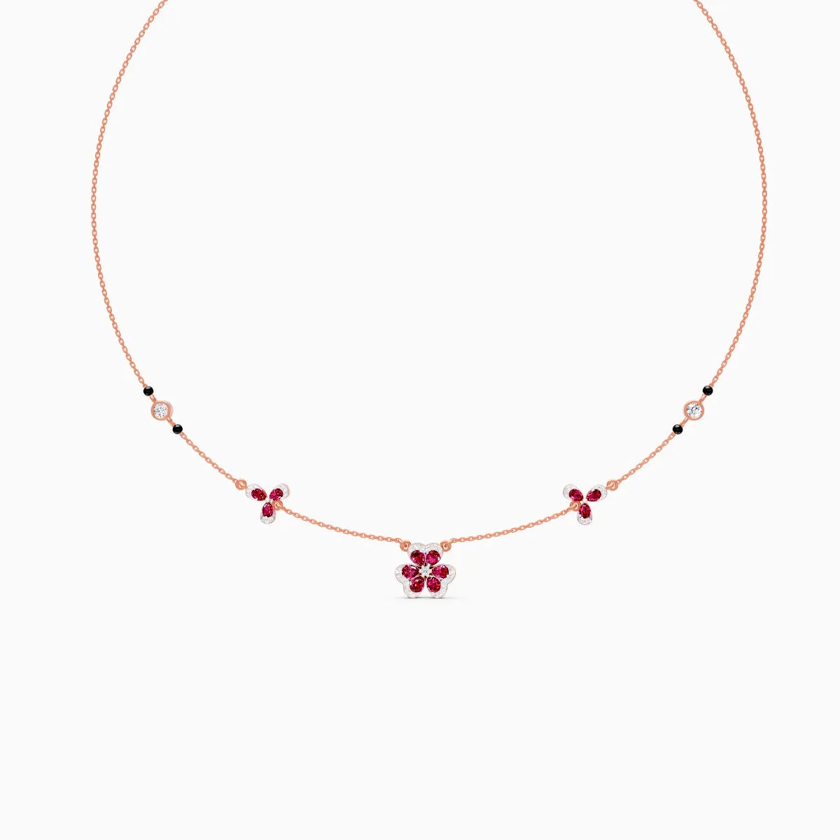 Flora | Emeraldine Lab-Grown Diamond Necklace - Nivara