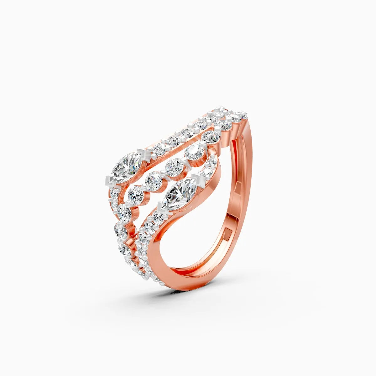��Mode | Round & Marquise Lab Grown Diamond Ring�� Rings VD_AYN��- Lab Grown Diamonds Jewellery
