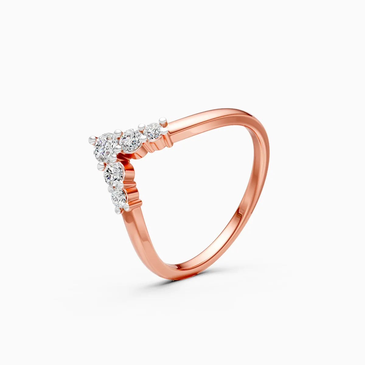 ��Mode | Round Lab Grown Diamond Chevron Ring�� Rings VD_AYN��- Lab Grown Diamonds Jewellery