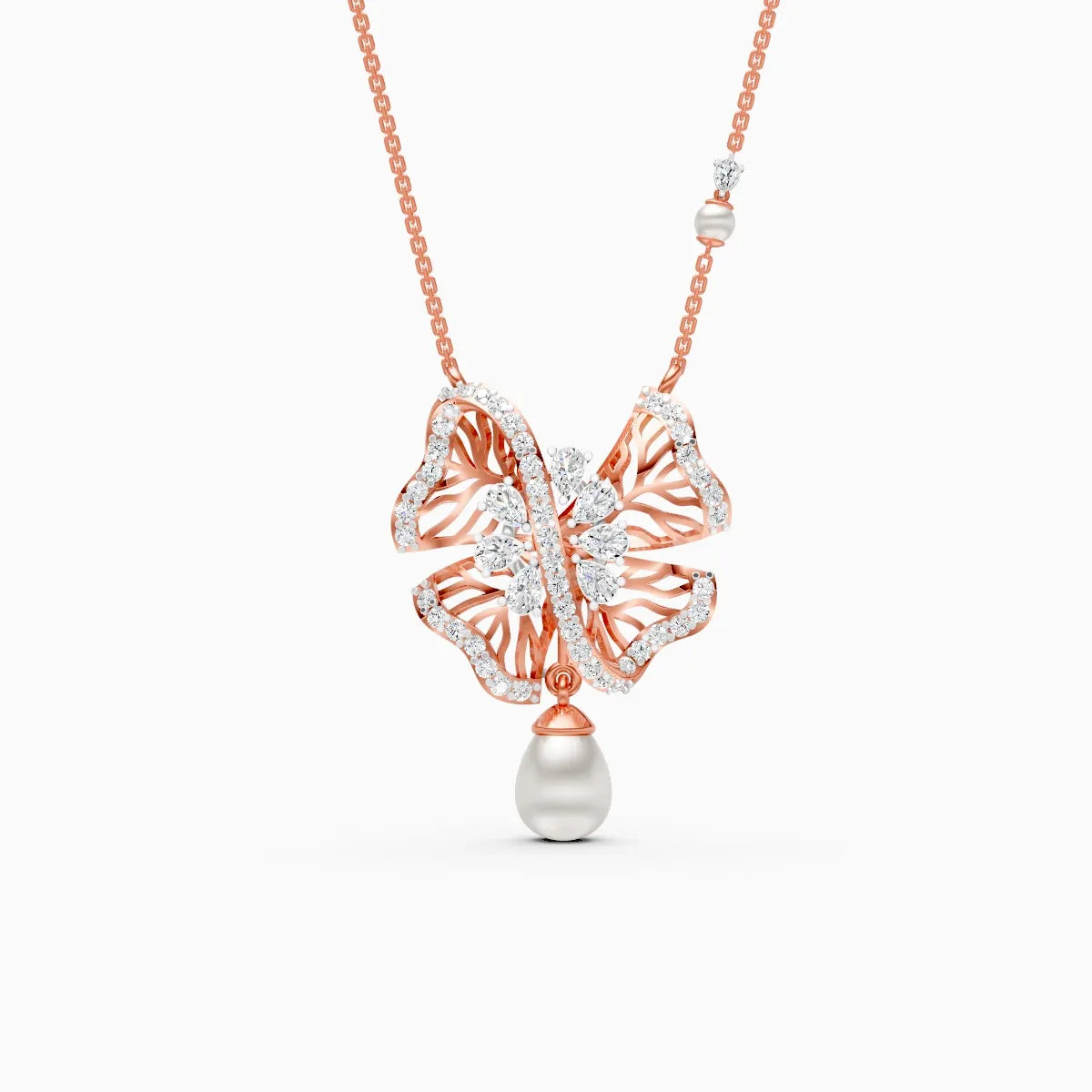Vanya | Flutter Lab-Grown Diamond Pendant - Nivara