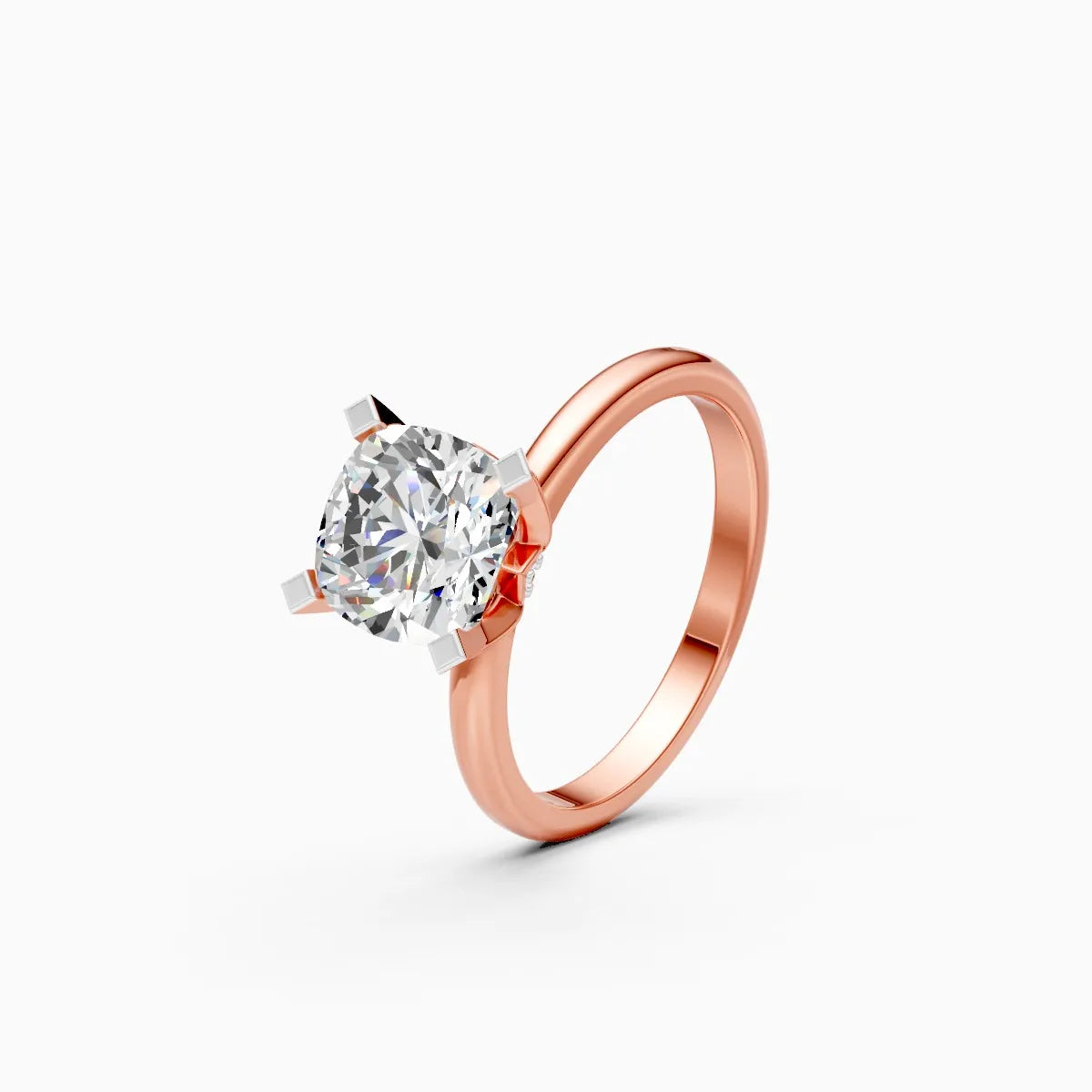 ��Amora | Cushion Lab Grown Diamond Plain Band Ring�� Rings VD_AYN��- Lab Grown Diamonds Jewellery