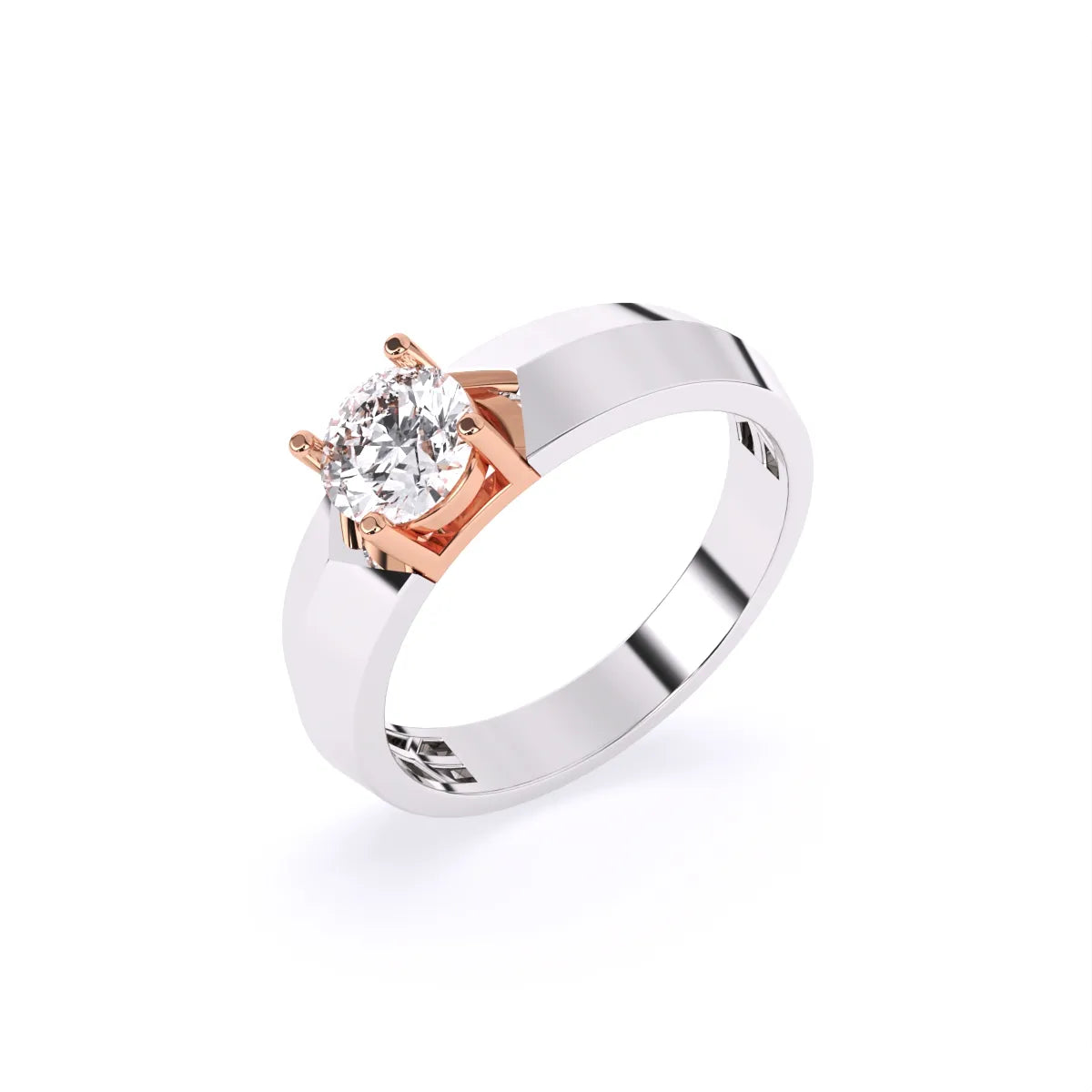 Veer | Vega Men's Round Solitaire Ring