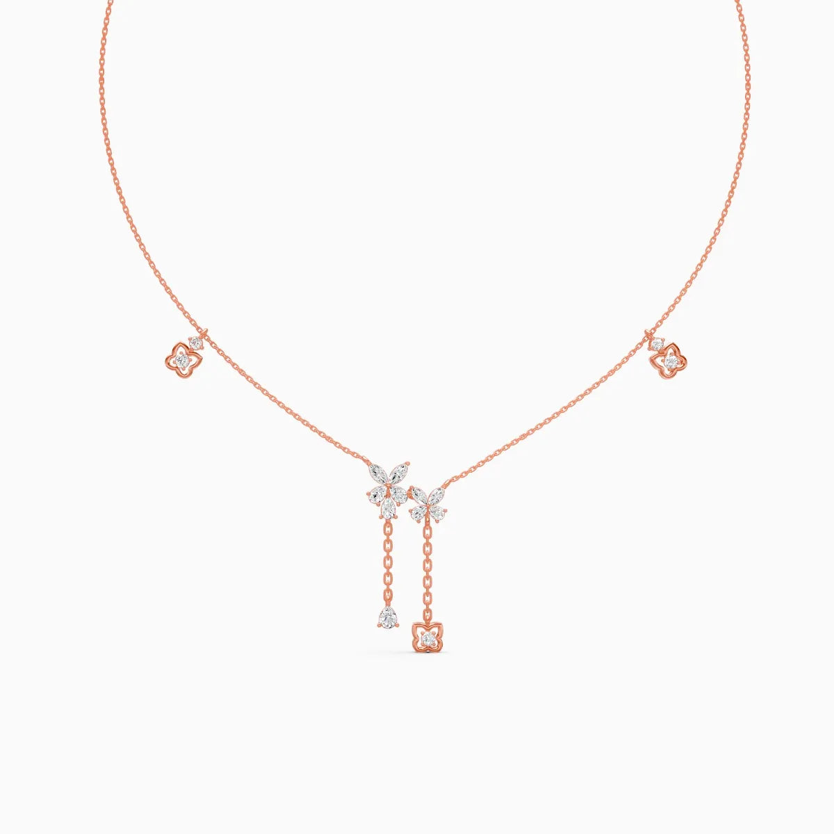 Flora | Lotus Grace Lab-Grown Diamond Necklace - Nivara