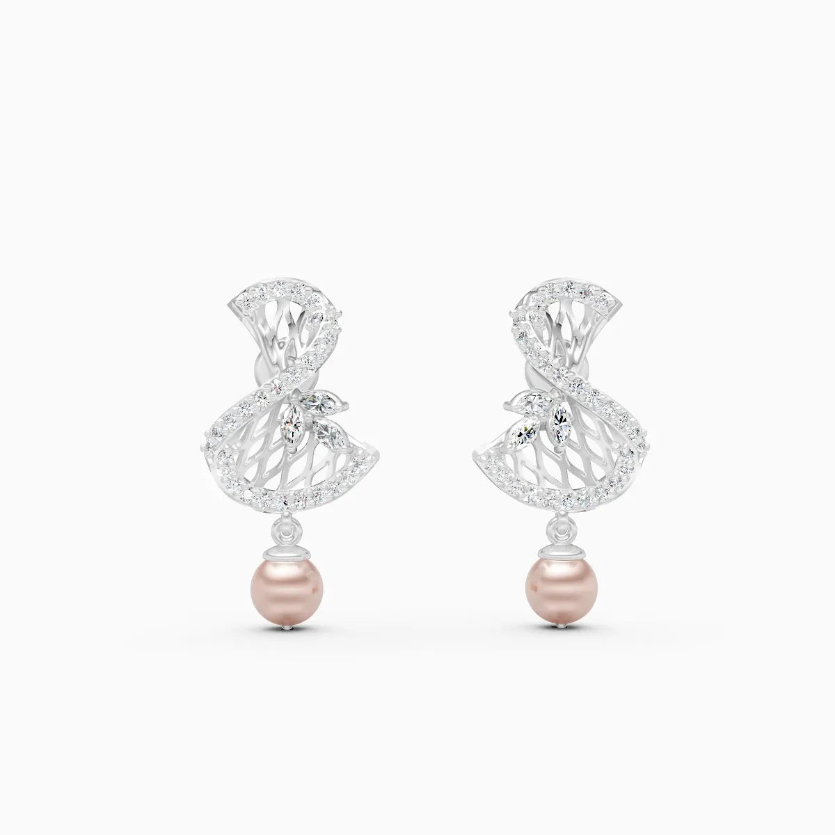 Flora | Tuberose Lab-Grown Diamond Drop Earrings