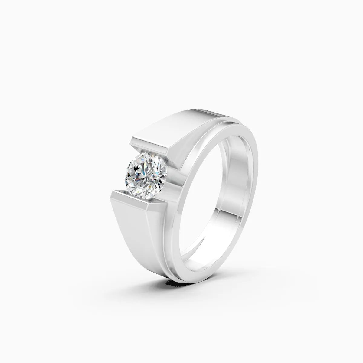 Mode | Nexus Men's Bezel-Set Solitaire Ring
