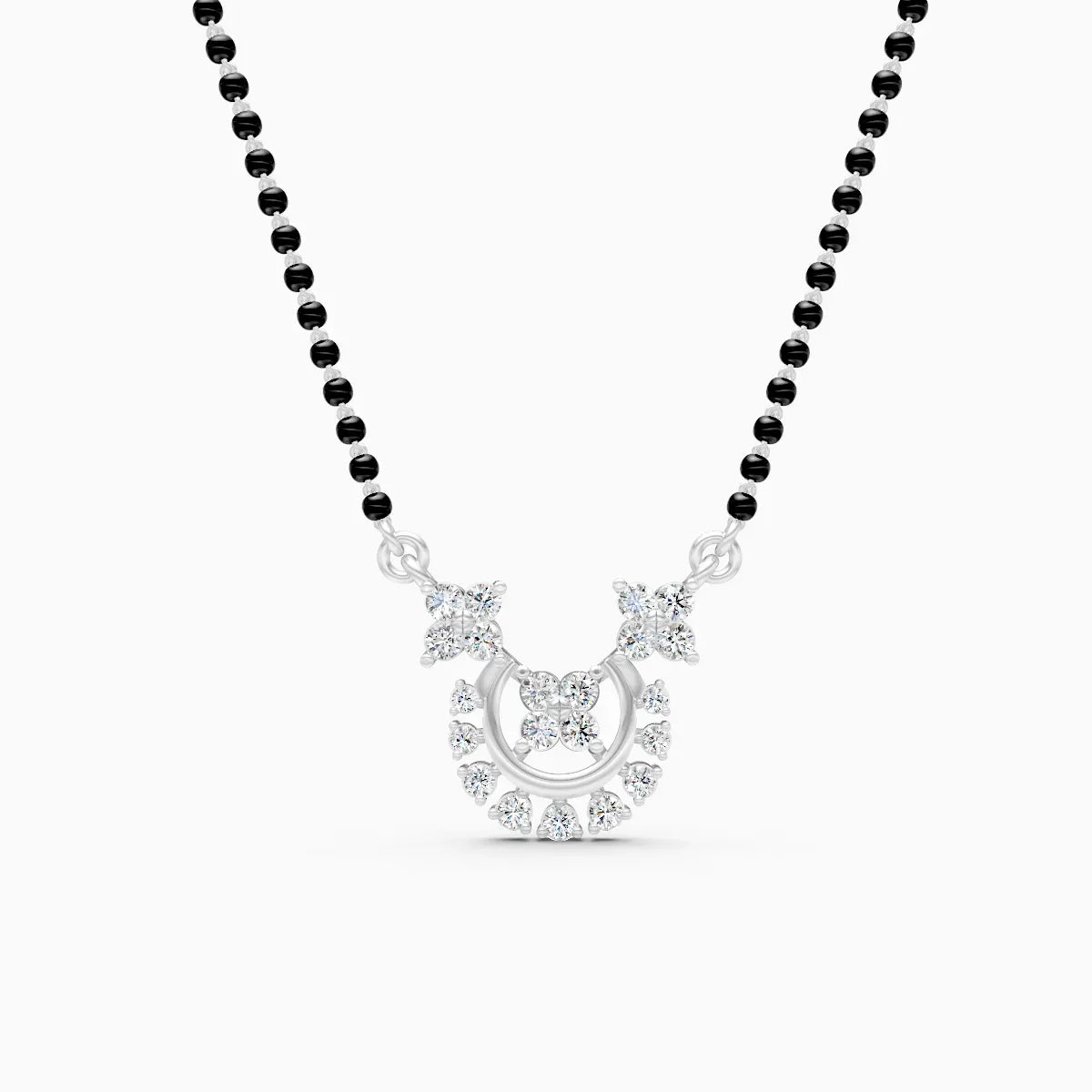 Aarya | Halo Drop Lab-Grown Diamond Mangalsutra