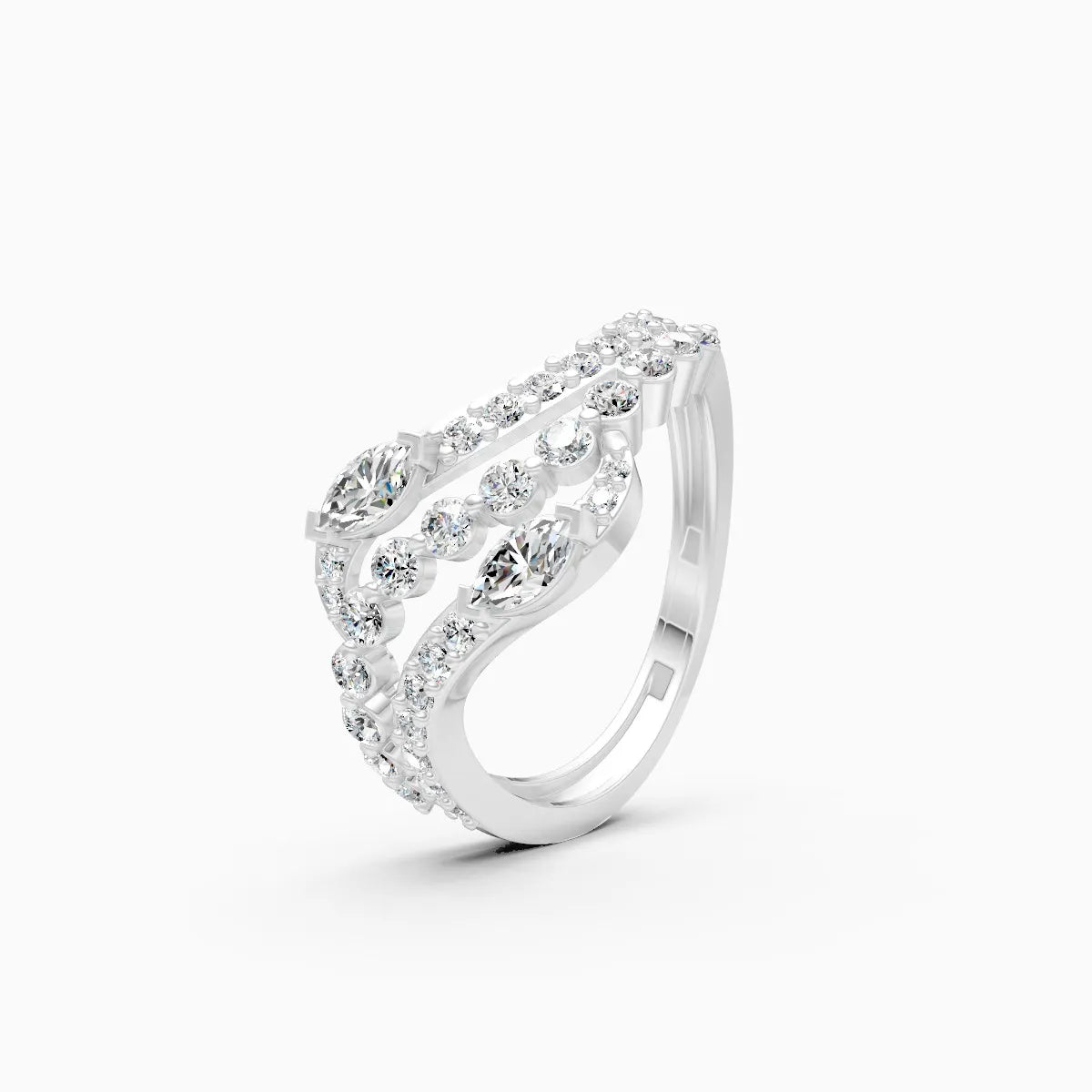 ��Mode | Round & Marquise Lab Grown Diamond Ring�� Rings VD_AYN��- Lab Grown Diamonds Jewellery