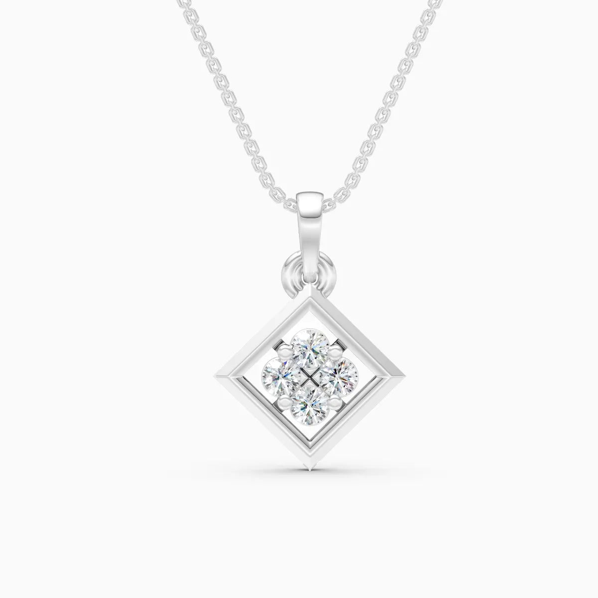 Flora | Ember Glow Lab-Grown Diamond Pendant