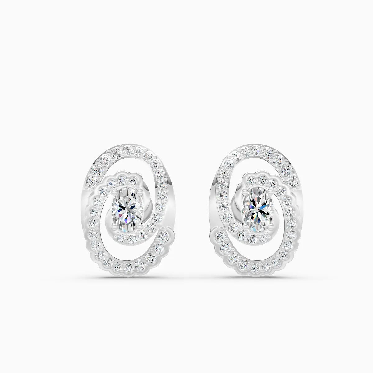 Mira | Halo Hush Lab-Grown Diamond Earrings