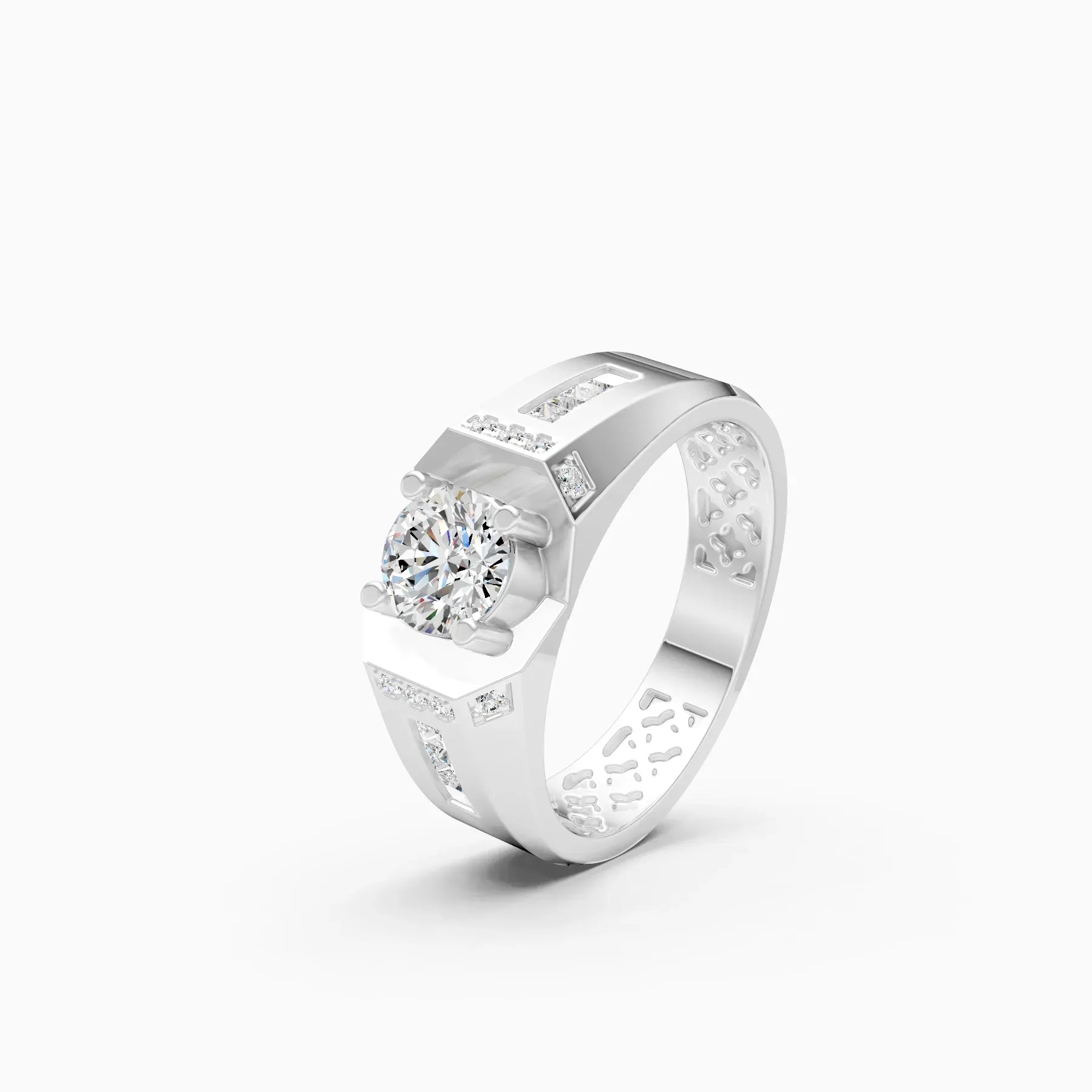 Mode | Vertex Men's Classic Solitaire Ring