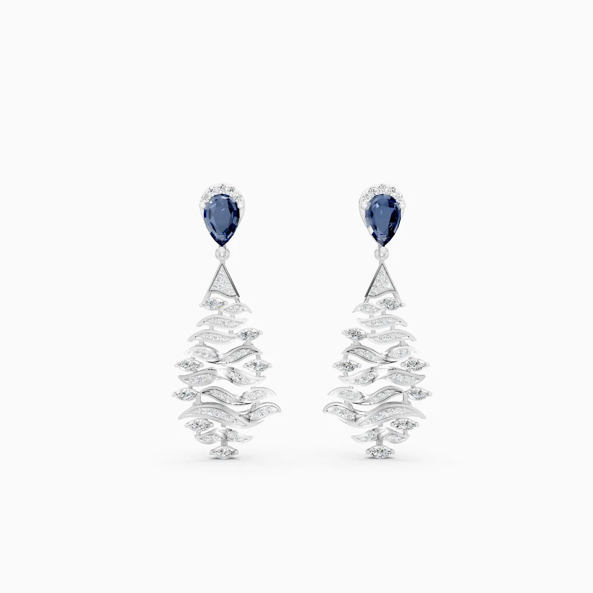 Codex Shape Diamond Mode | Codex Lab-Grown Diamond Drop Earrings | Nivara
