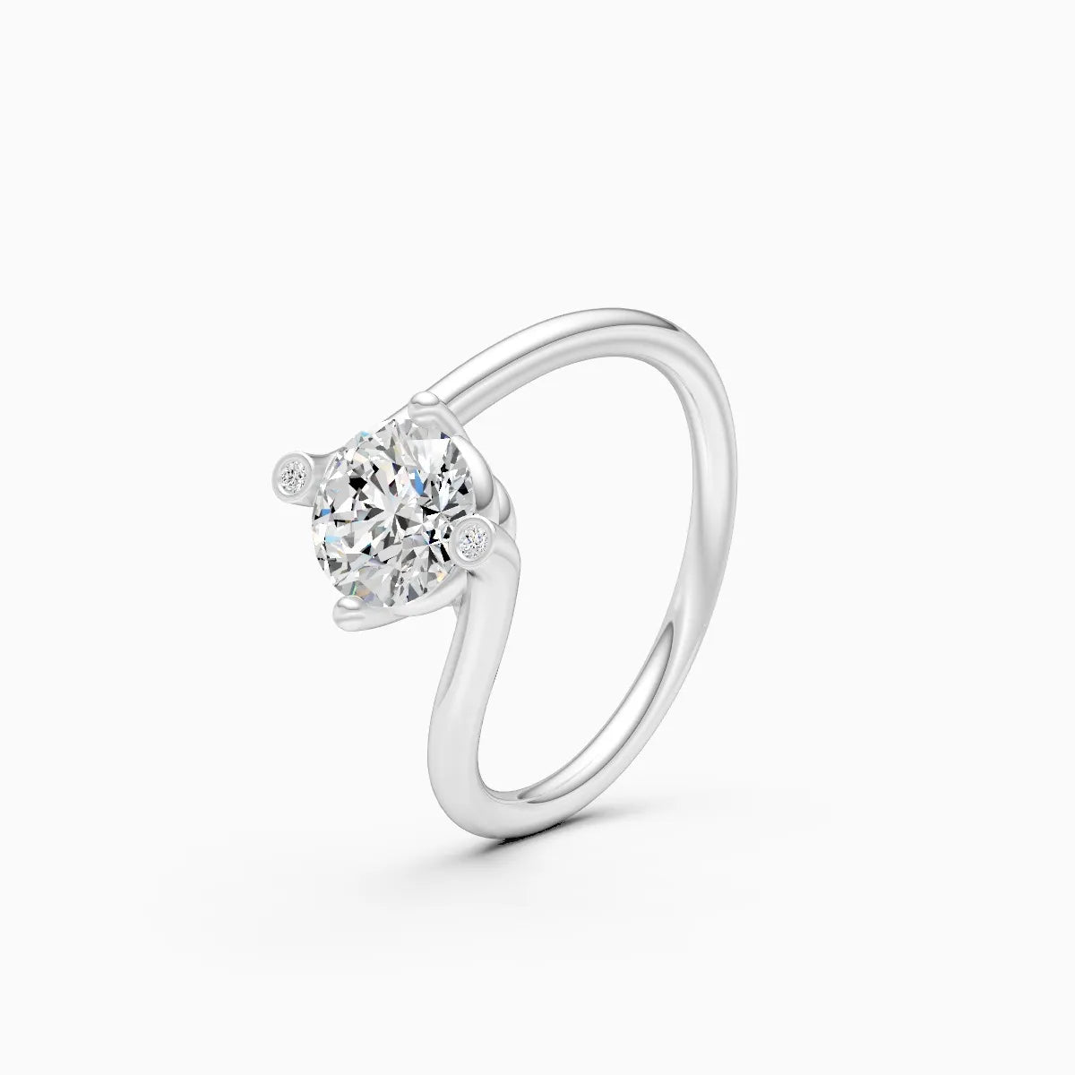 ��Mode | Round Lab Grown Diamond Minimal  Ring�� Rings VD_AYN��- Lab Grown Diamonds Jewellery