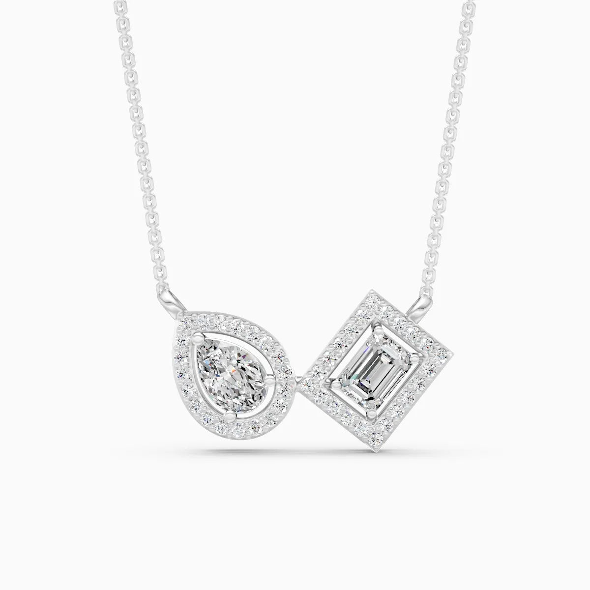 Toi et Moi | Two Hearts Lab-Grown Diamond Necklace