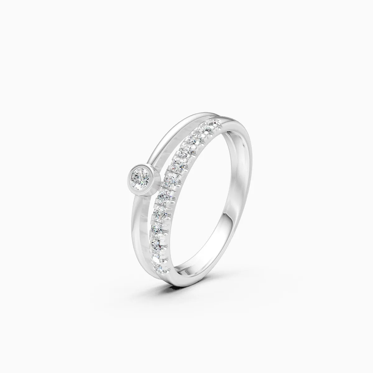 ��Mode | Parallel Split Shank Round Lab Grown Diamond Ring�� Rings VD_AYN��- Lab Grown Diamonds Jewellery