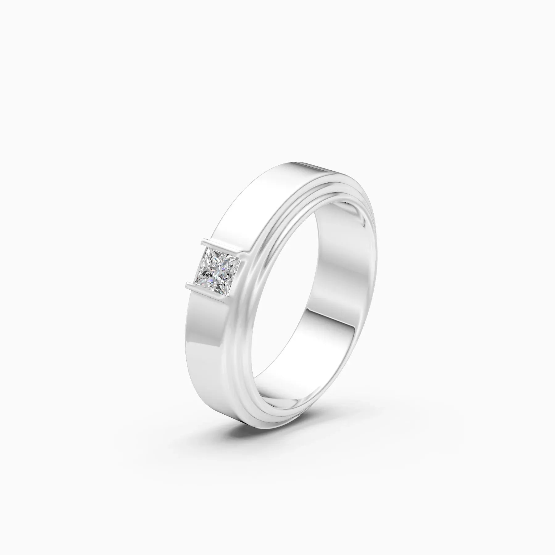 Veer | Prism Men's Princess-Cut Solitaire Ring