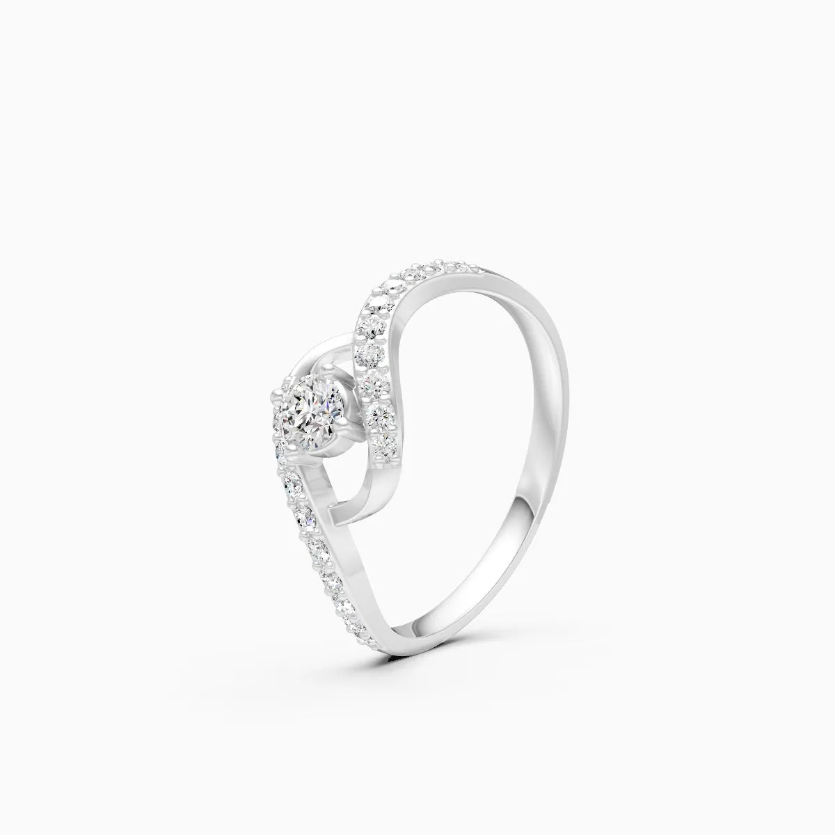 ��Amara | Round Lab Grown Diamonds Swirl Ring�� Rings VD_AYN��- Lab Grown Diamonds Jewellery