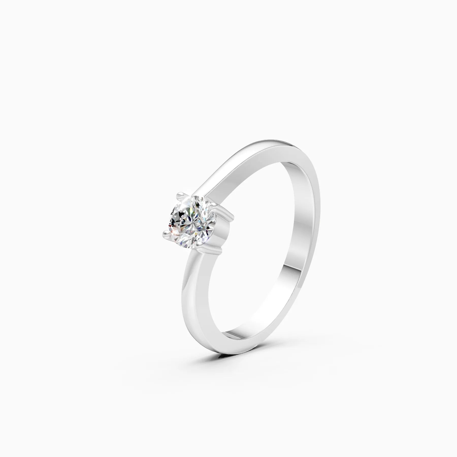 ��Amara | Round Lab Grown Diamond Solitaire Ring�� Rings VD_AYN��- Lab Grown Diamonds Jewellery