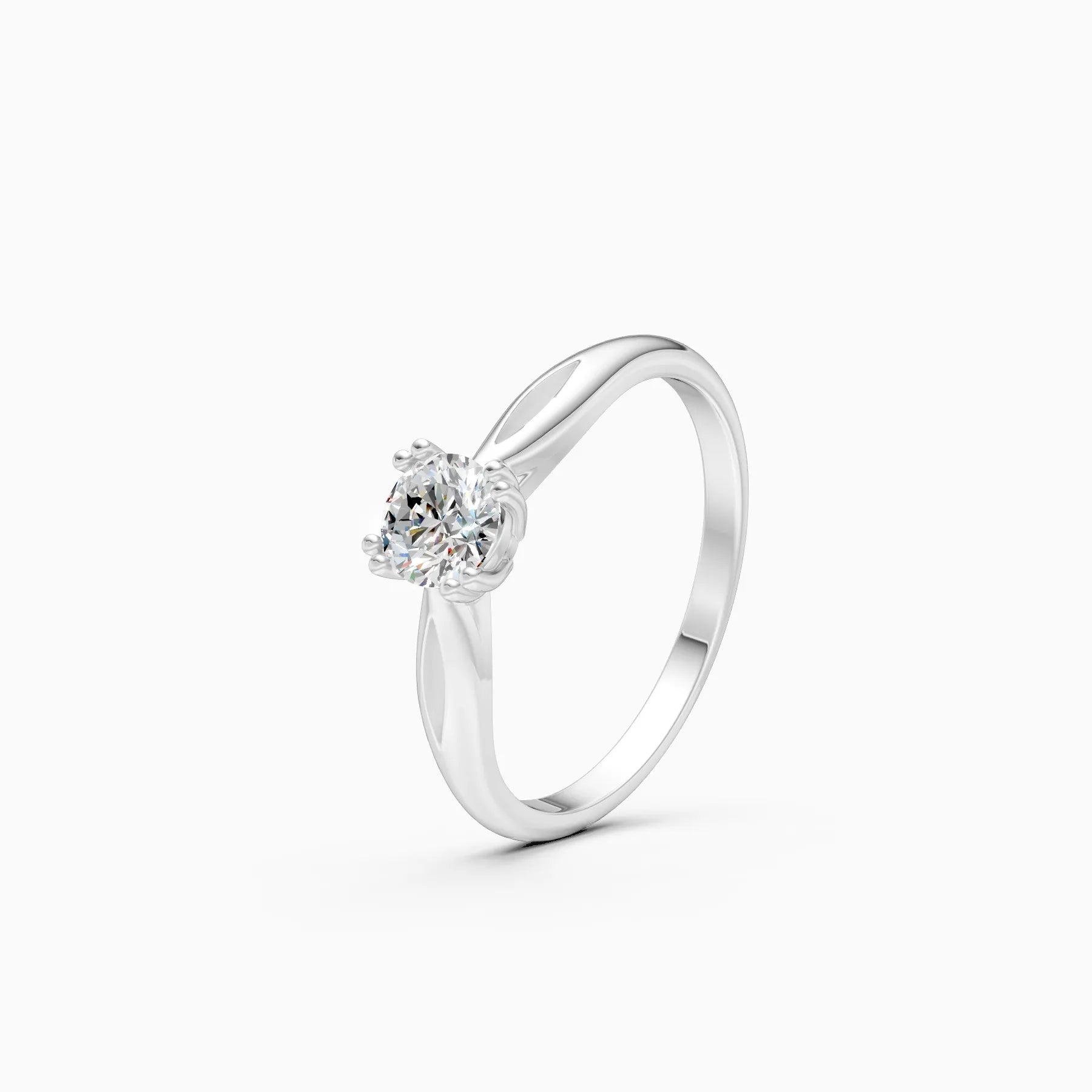 ��Amora | Round Solitaire Four Prong Setting Ring�� Rings VD_AYN��- Lab Grown Diamonds Jewellery