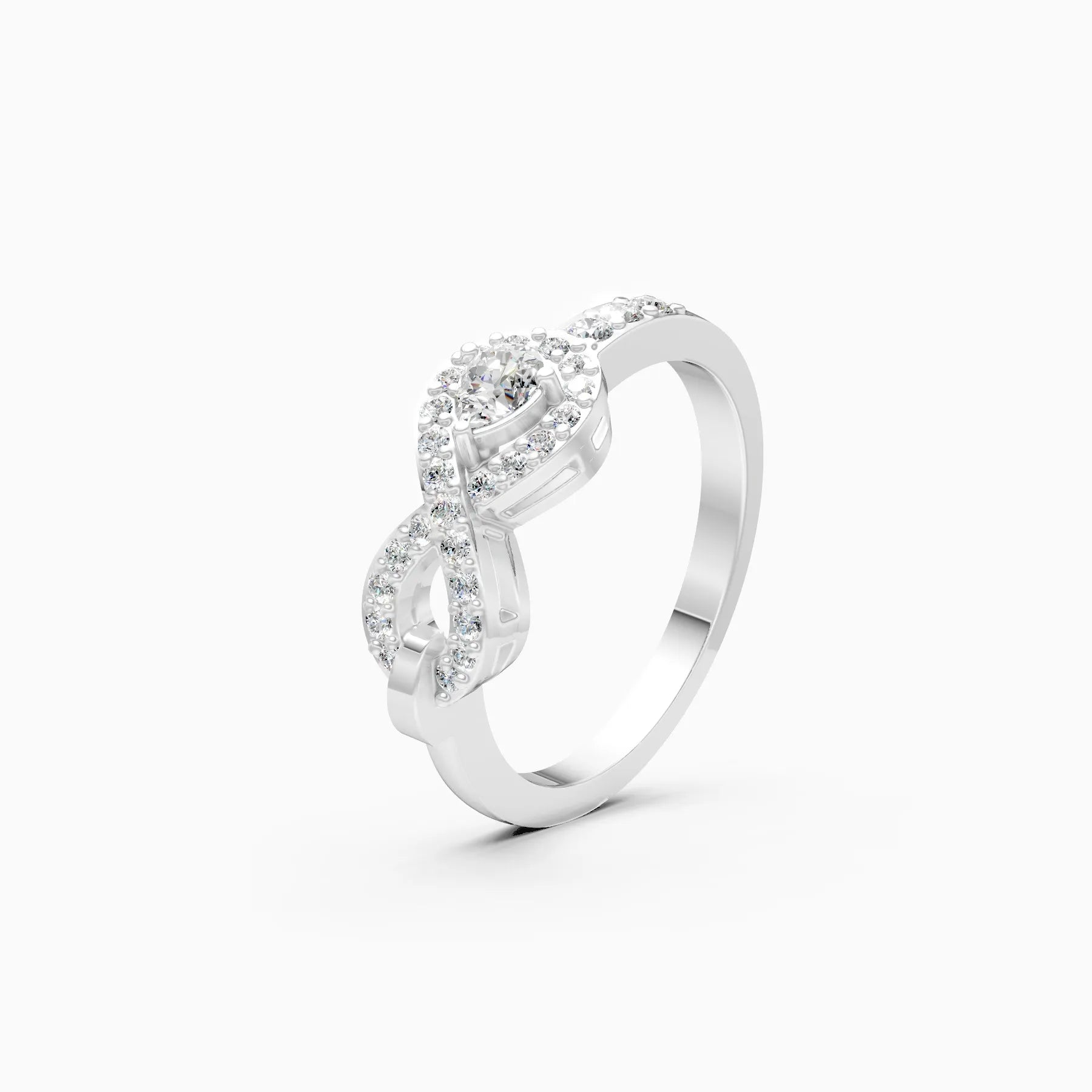 ��Foreva | Infinity Round Lab Grown Diamond Ring�� Rings VD_AYN��- Lab Grown Diamonds Jewellery
