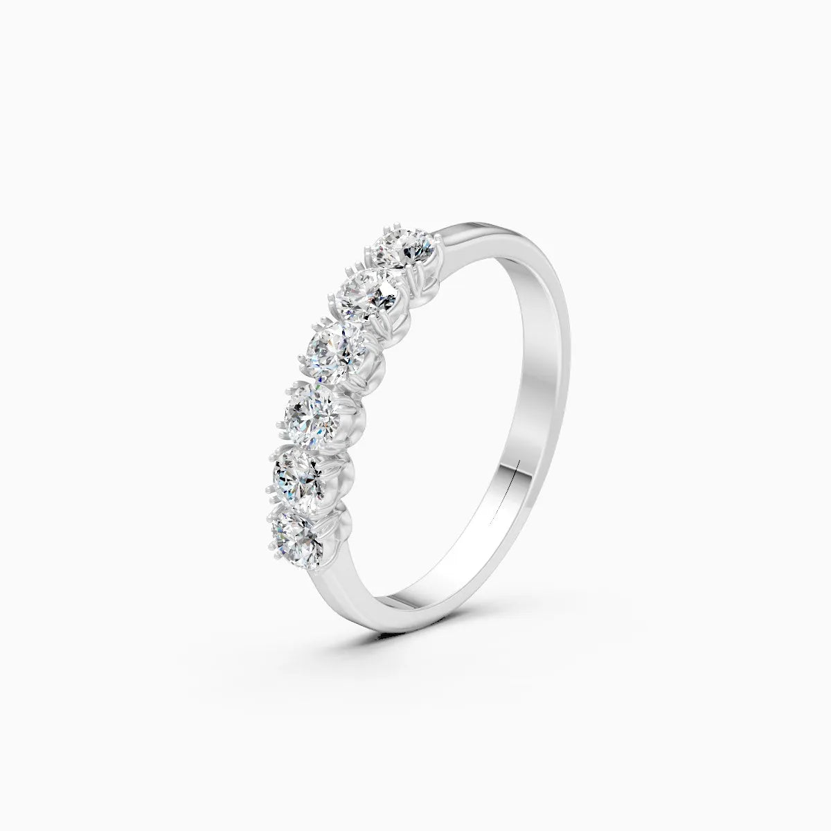 ��Foreva | Round Lab Grown Diamonds Half-Eternity Ring�� Rings VD_AYN��- Lab Grown Diamonds Jewellery