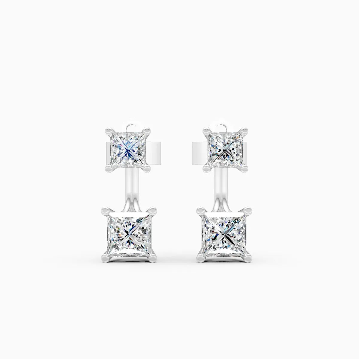 Mode | Etching Lab-Grown Diamond Drop Earrings