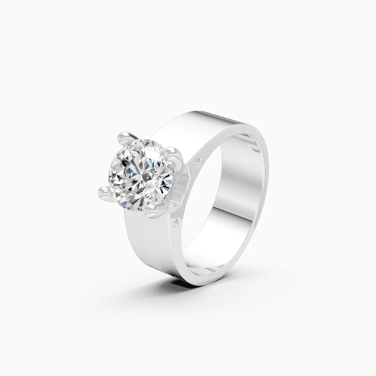 Mode | Pulse Men's Two-Tone Solitaire Ring