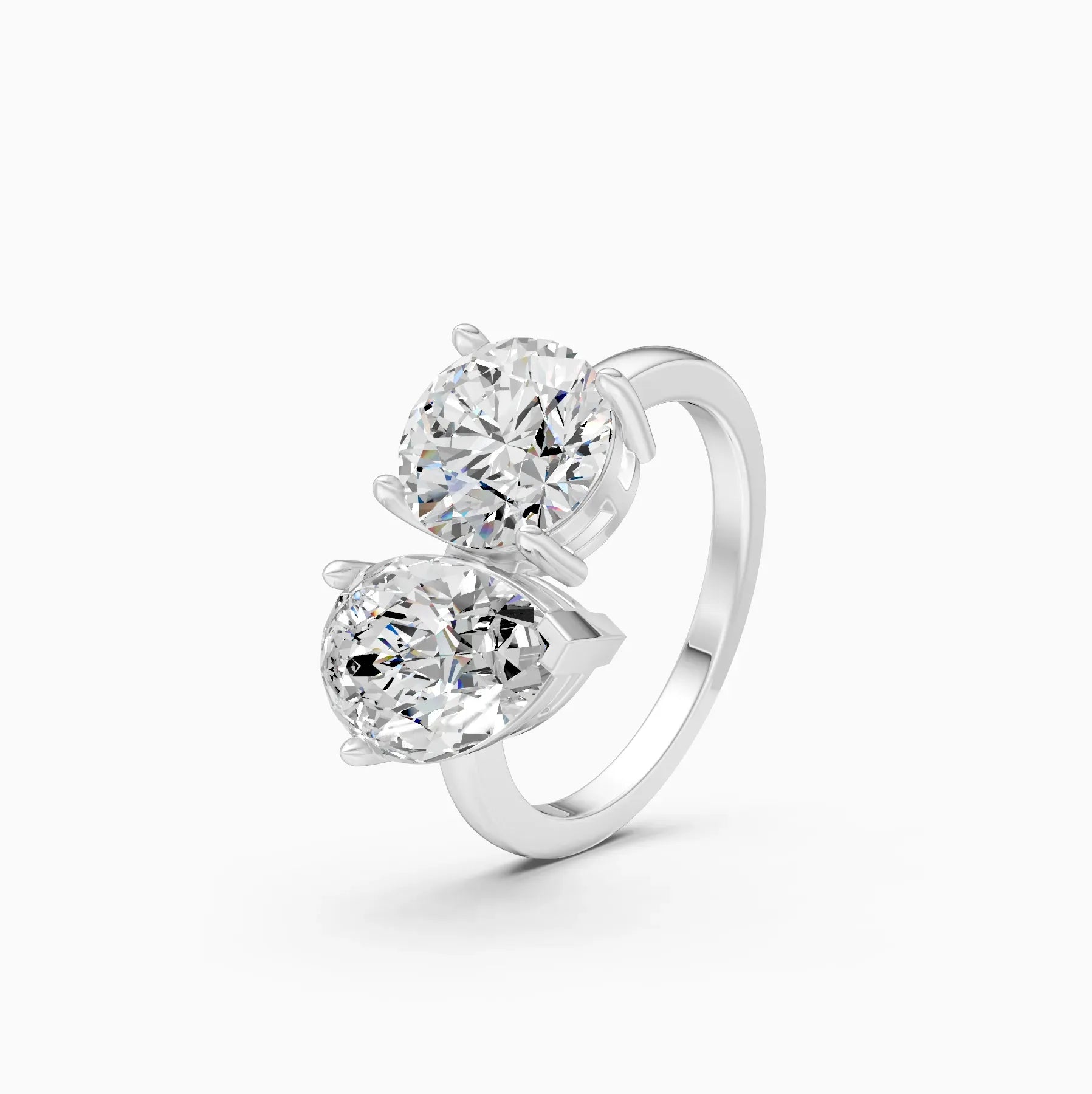 ��Toi et Moi | Round & Pear Lab Grown Diamond Ring�� Rings VD_AYN��- Lab Grown Diamonds Jewellery