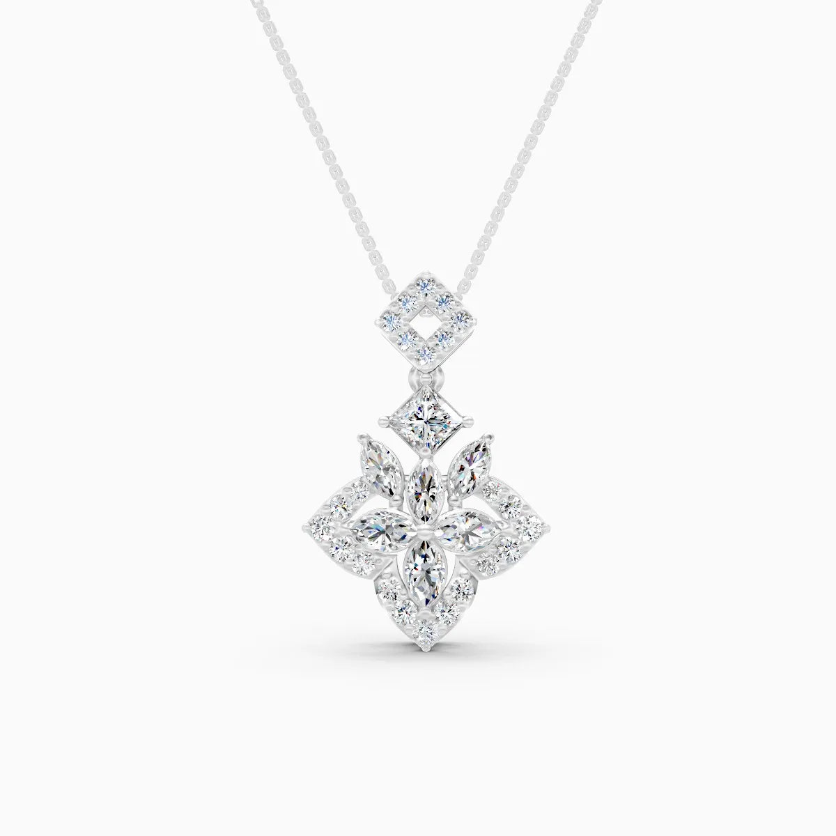 Flora | Soft Petal Lab-Grown Diamond Pendant
