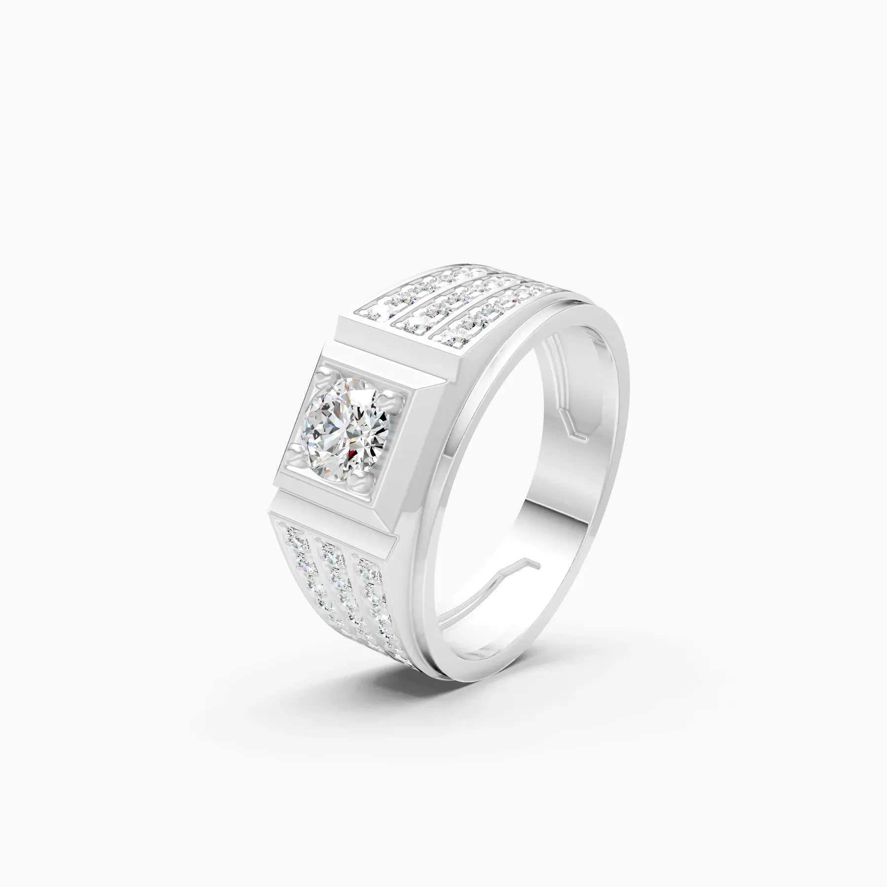 Mode | Cosmos Men's Three-Row Cluster Ring