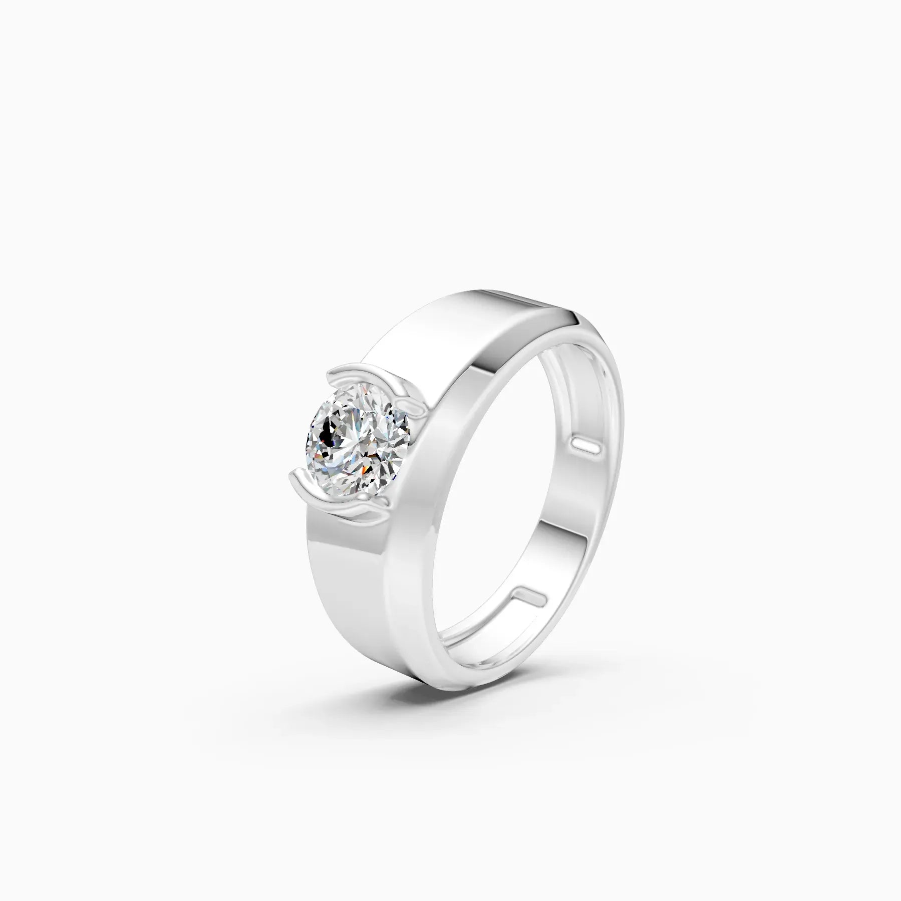 ��Amora | Round Solitaire Minimal Lab Grown Diamond Ring�� Rings VD_AYN��- Lab Grown Diamonds Jewellery