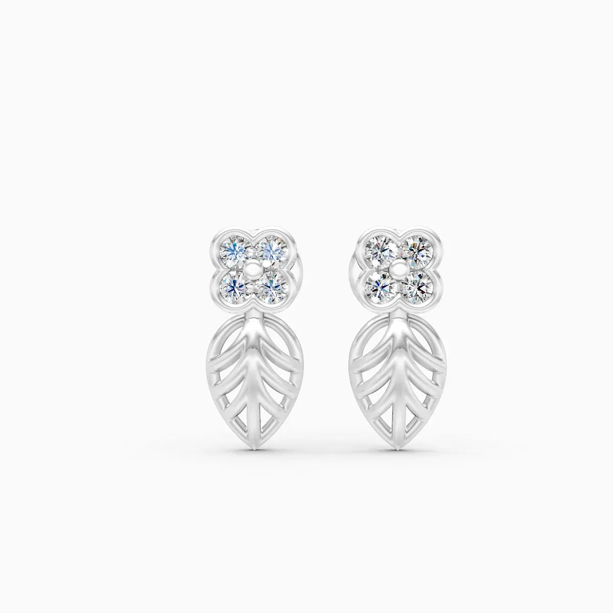 Flora | Soft Petal Lab-Grown Diamond Drop Earrings