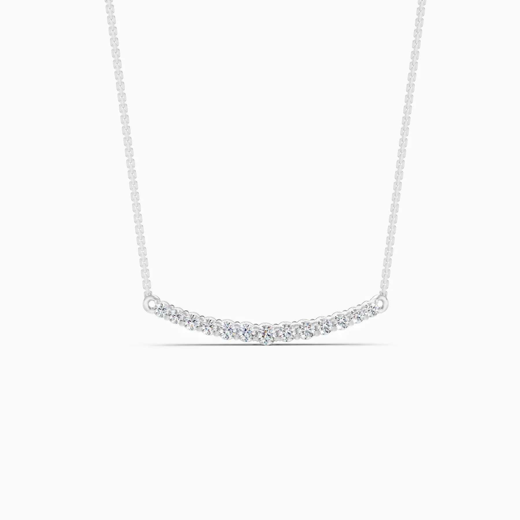 Noor | Soft Halo Lab-Grown Diamond Necklace