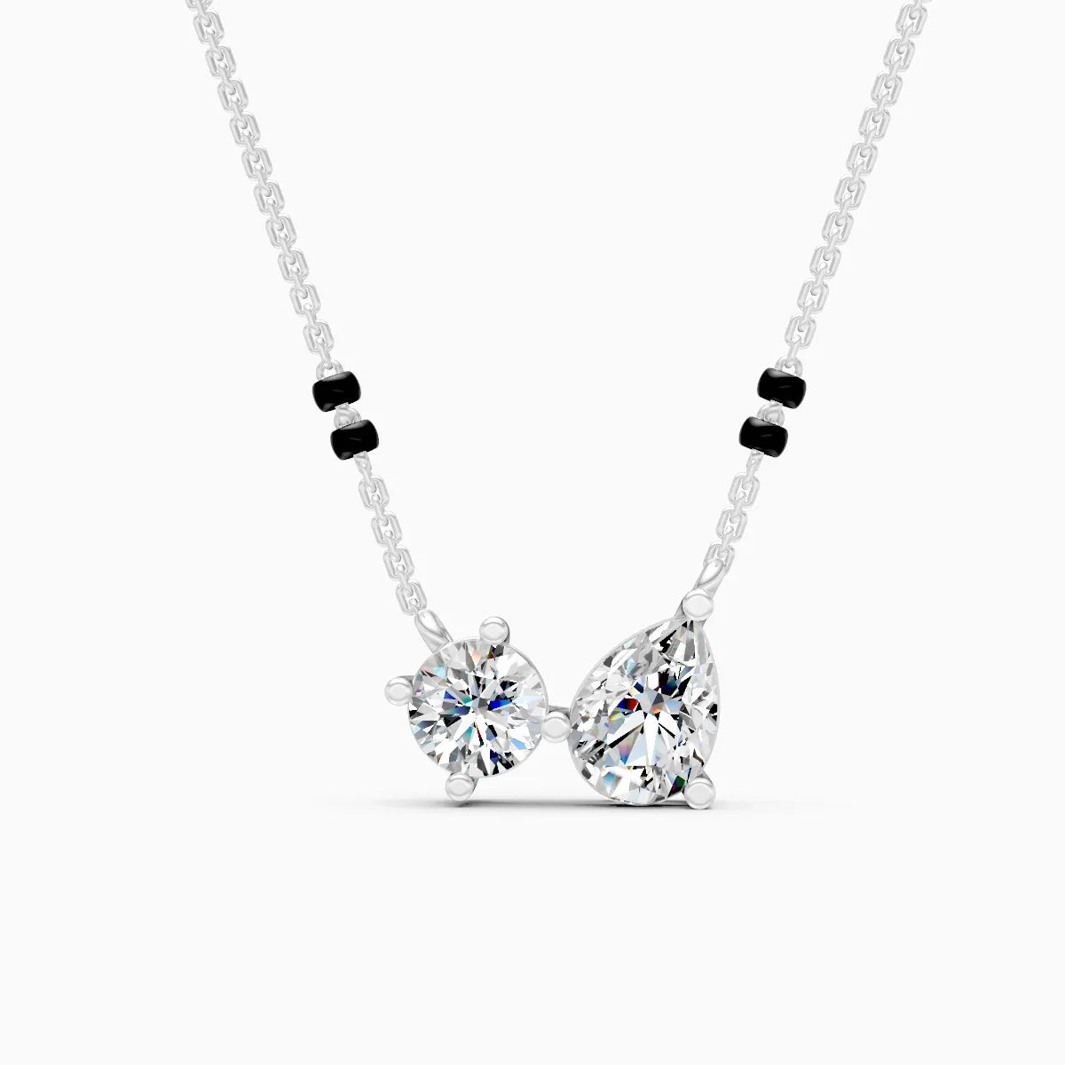Toi et Moi | Two Hearts Lab-Grown Diamond Mangalsutra